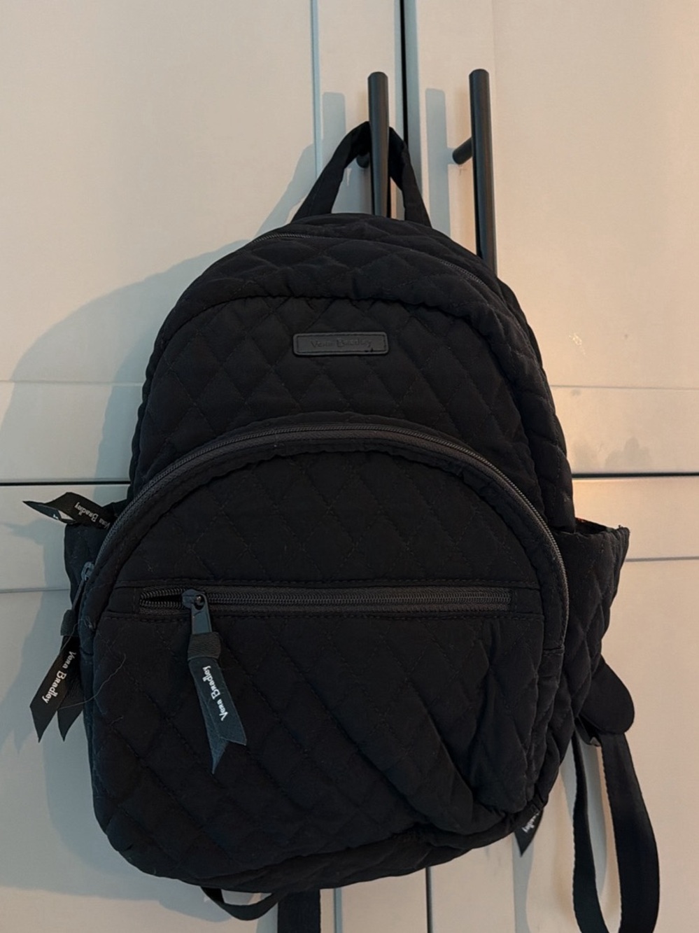 Vera Bradley Black Quilted Mini Daypack